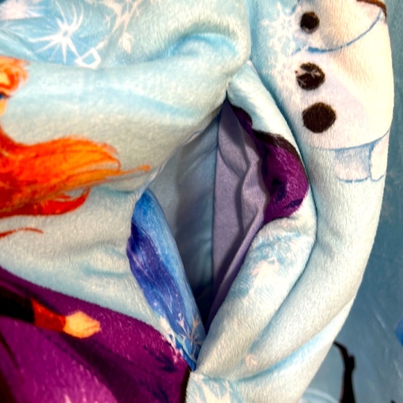 Disney Frozen II Elsa, Anna, and Olaf Long Sleeve Fleece Lined Hoodie Oversized - Picture 8 of 14